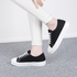 [GIRLS GOOB] Women's Lace Up Casual Comfort Sneakers,  Fashion Shoes, Synthetic Leather + Fabric - Made in KOREA